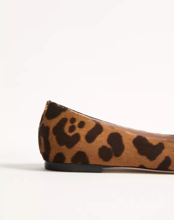 Valentino Bowow Ballerina In Pony-Effect Calfskin - Image 2